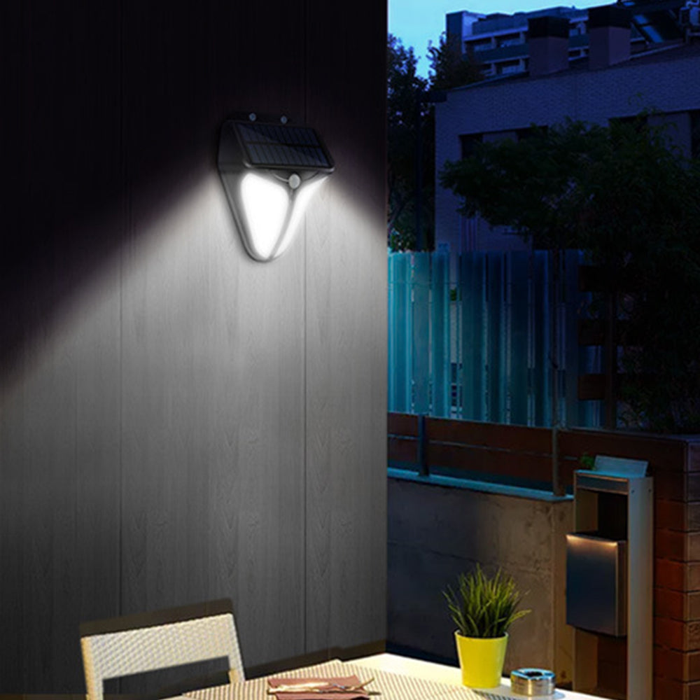 2X Solar Powered Motion Sensor Lights Wall Lamp Garden Fence Light Outdoor Decor