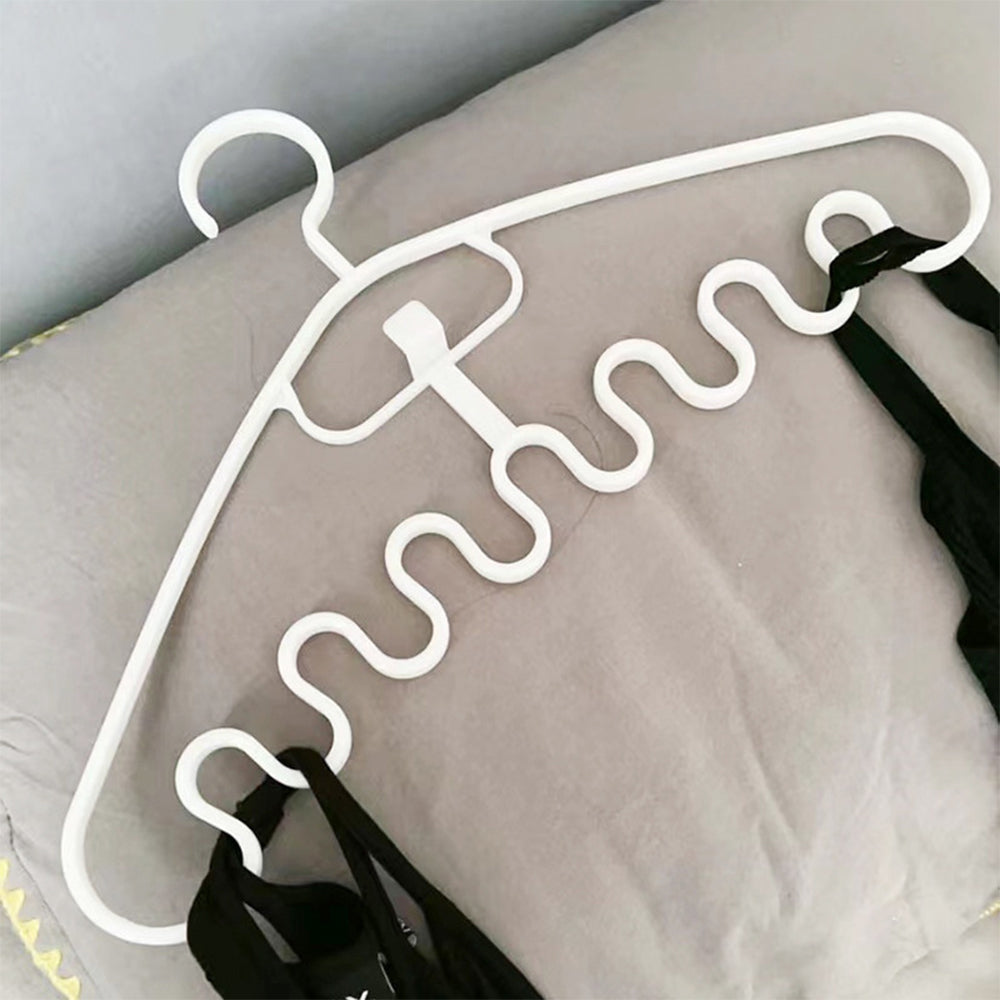 10Pcs Clothes Hanger Connector 7 Holes Hanger Closet Organizer for Tank Top Bra