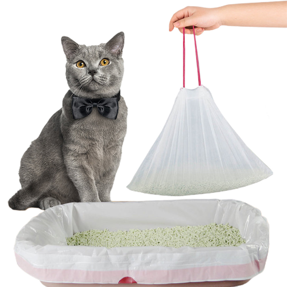 3 Rolls 91x45cm Cat Litter Box Liners Waste Litter Bags