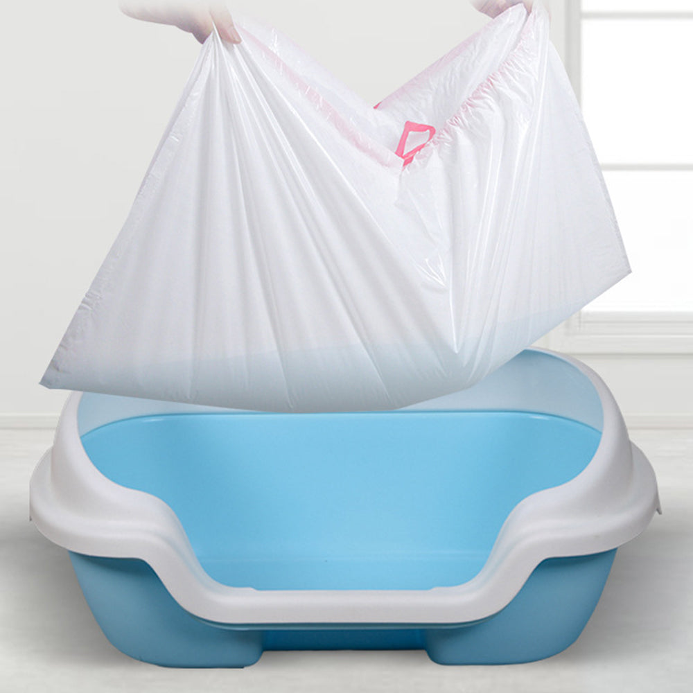 3 Rolls 104x45cm Cat Litter Box Liners Waste Litter Bags
