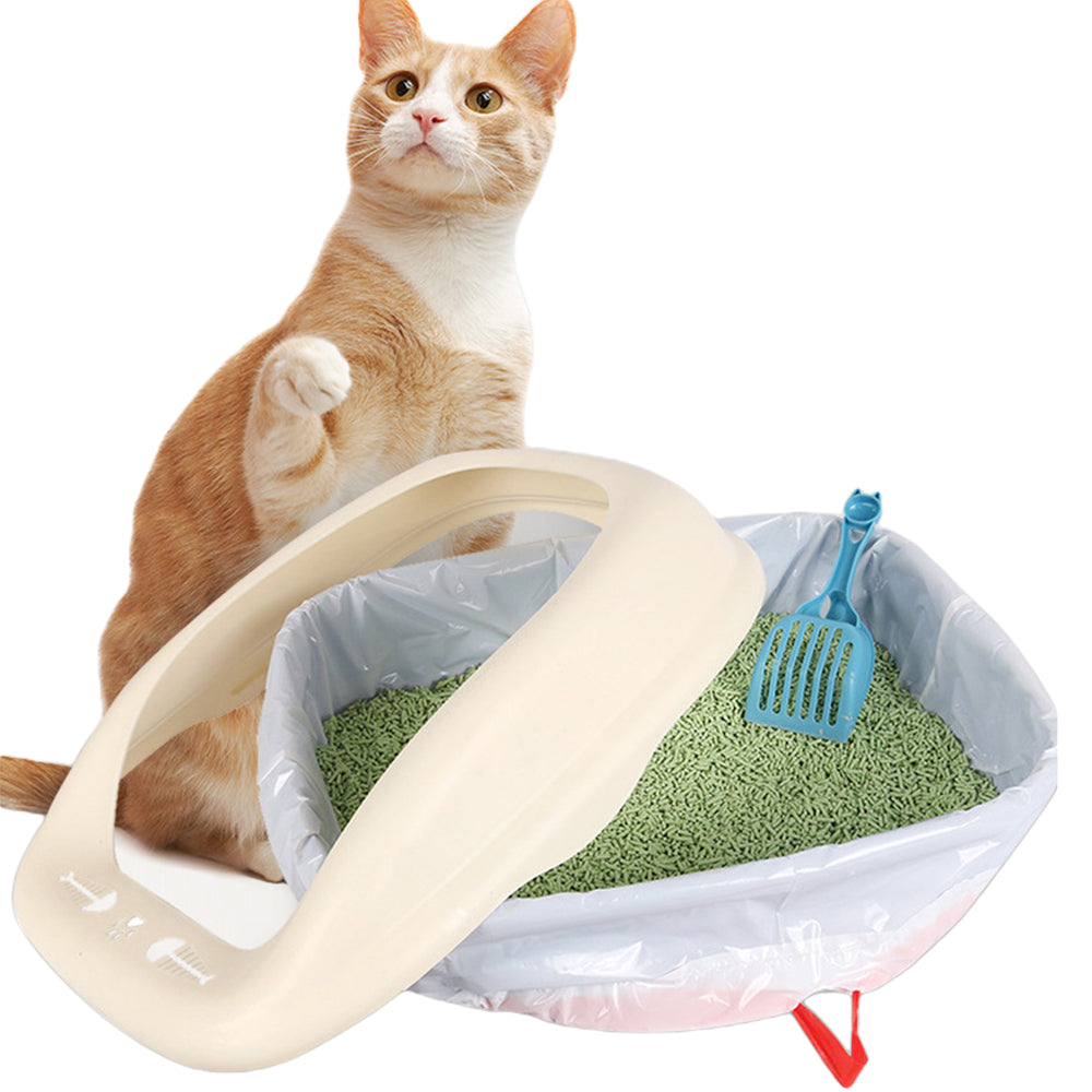 3 Rolls 55x30cm Cat Litter Box Liners Waste Litter Bags