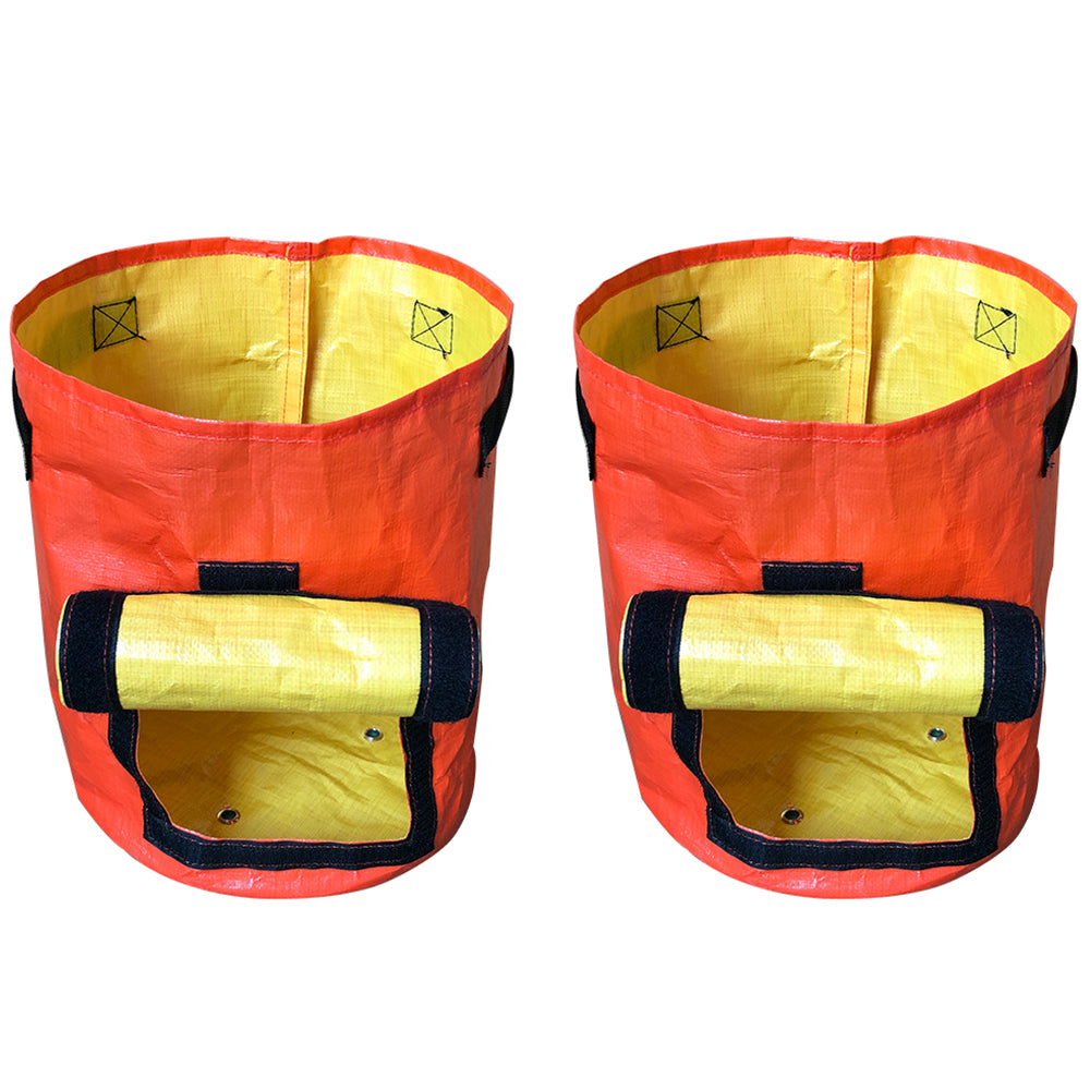 2X Potato Grow Bags 10 Gallon PE Planter Pots Planting Bags with Flap Window