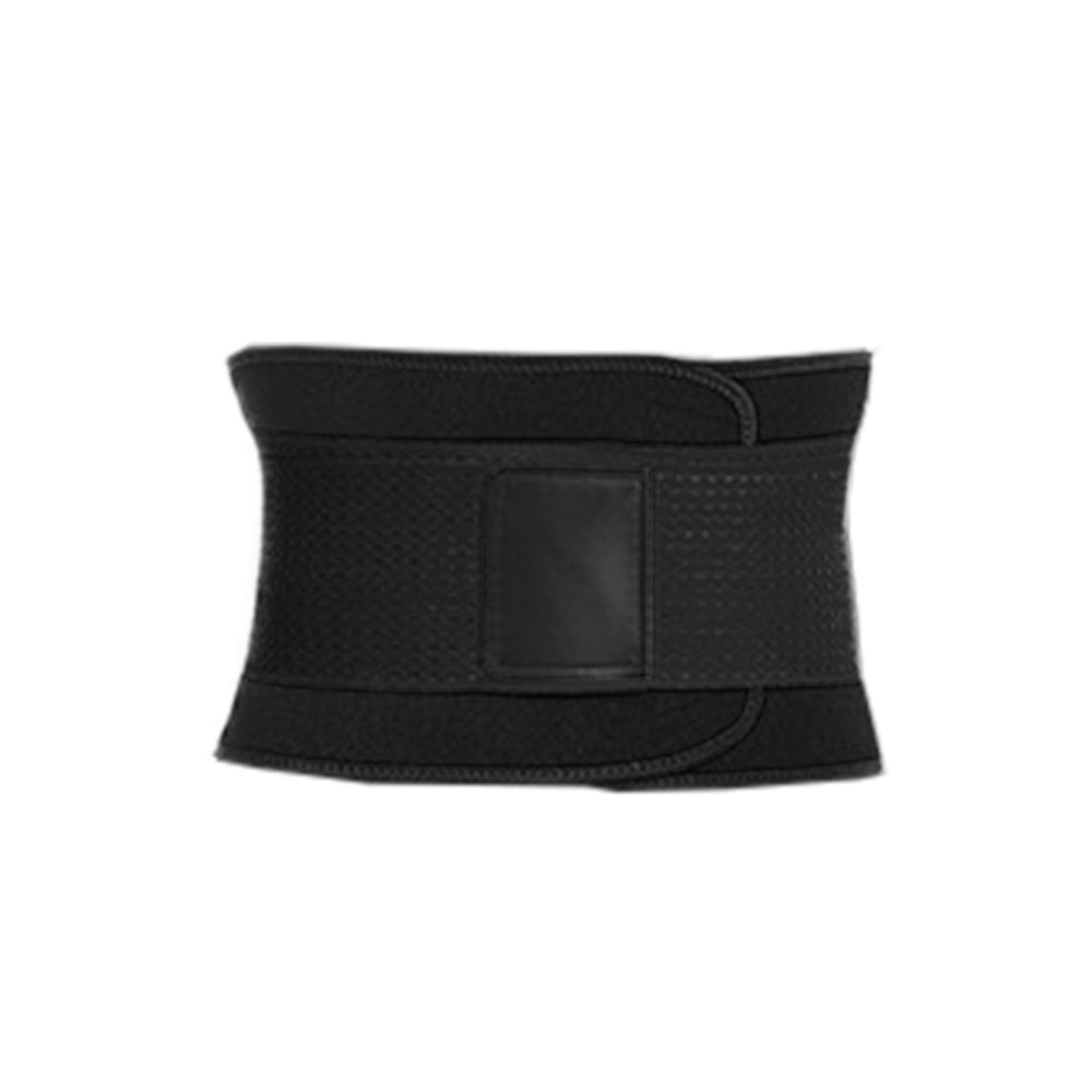 Sweat Waist Trainer Gym Sport Waist Belt Black Medium Size