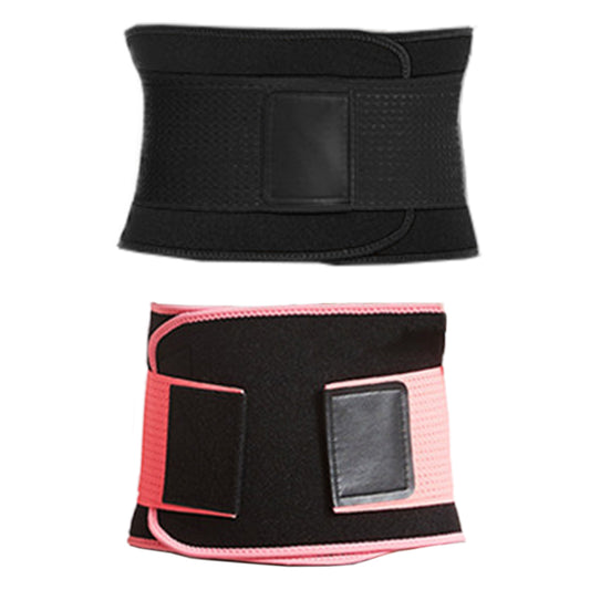 2X Sweat Waist Trainer Gym Sport Waist Belt Black Pink Large Size
