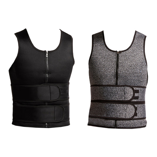 2X Mens Gym Body Shaper Vest Neoprene Shapewear Sauna Vest 3XL Size