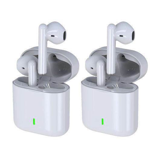 2X Wireless Bluetooth Earbuds with Charging Case White