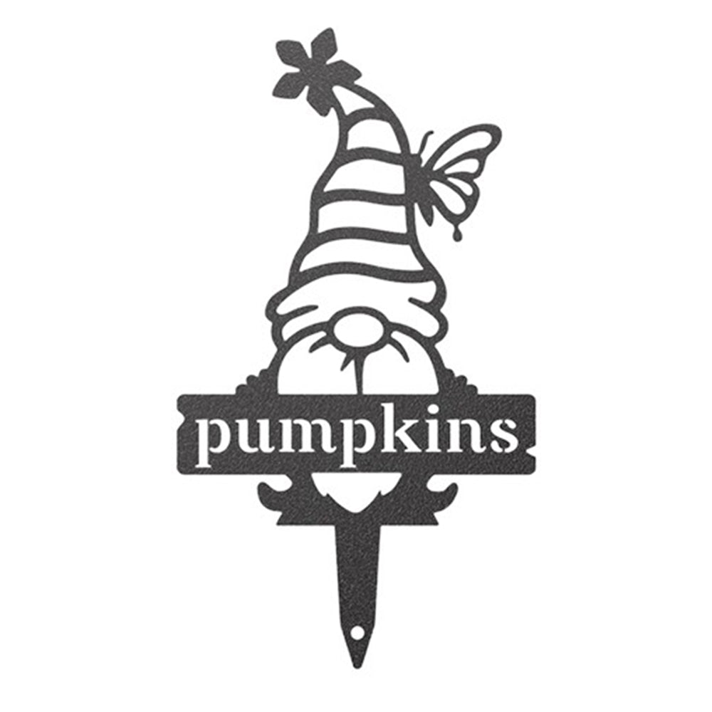 4X Garden Dwarf Metal Plant Marker Stake