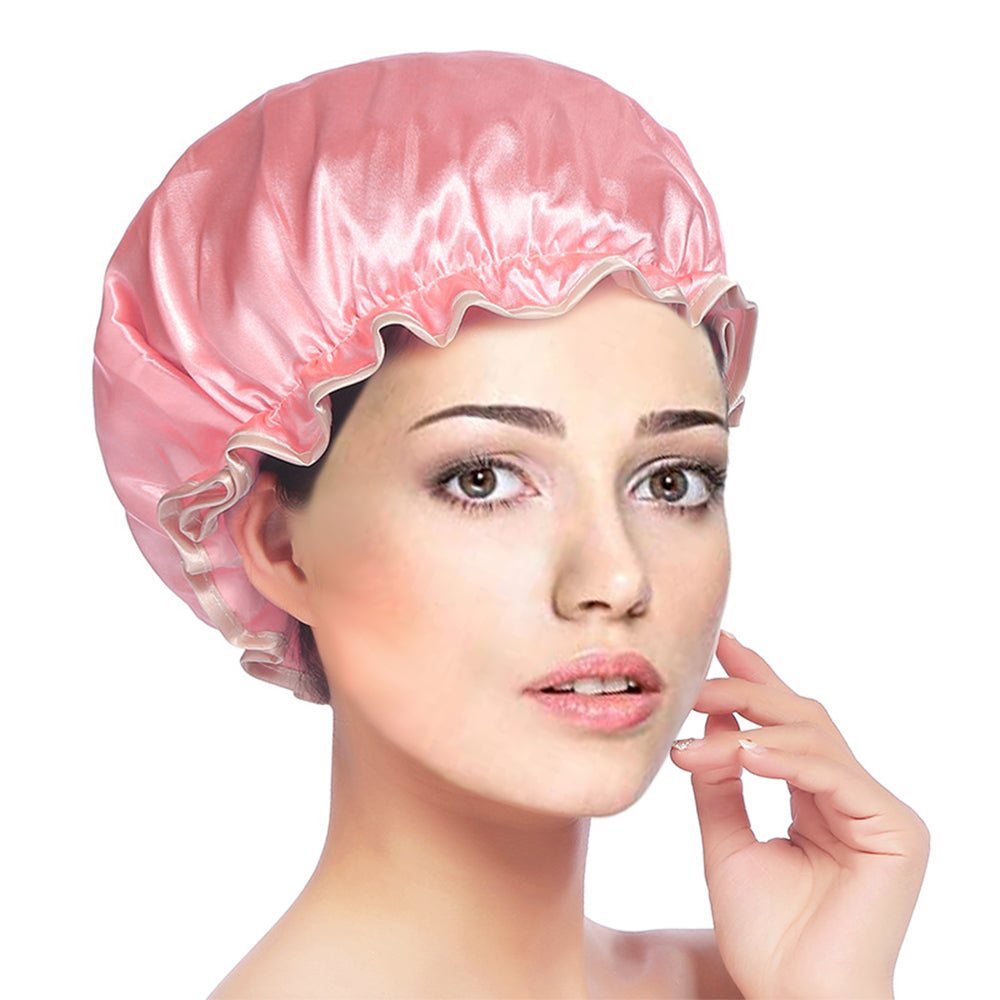 4 Pcs Women Shower Cap Salon Hat Sleep Hat