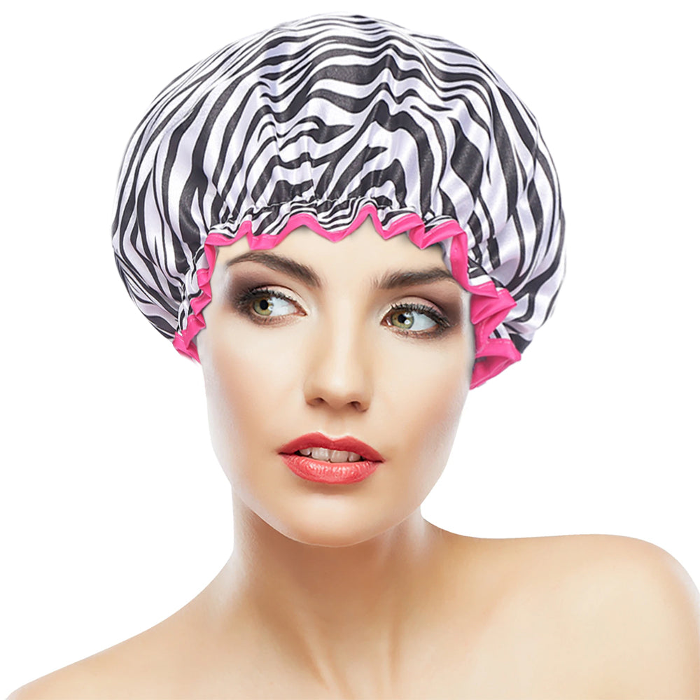 4 Pcs Women Shower Cap Salon Hat Sleep Hat