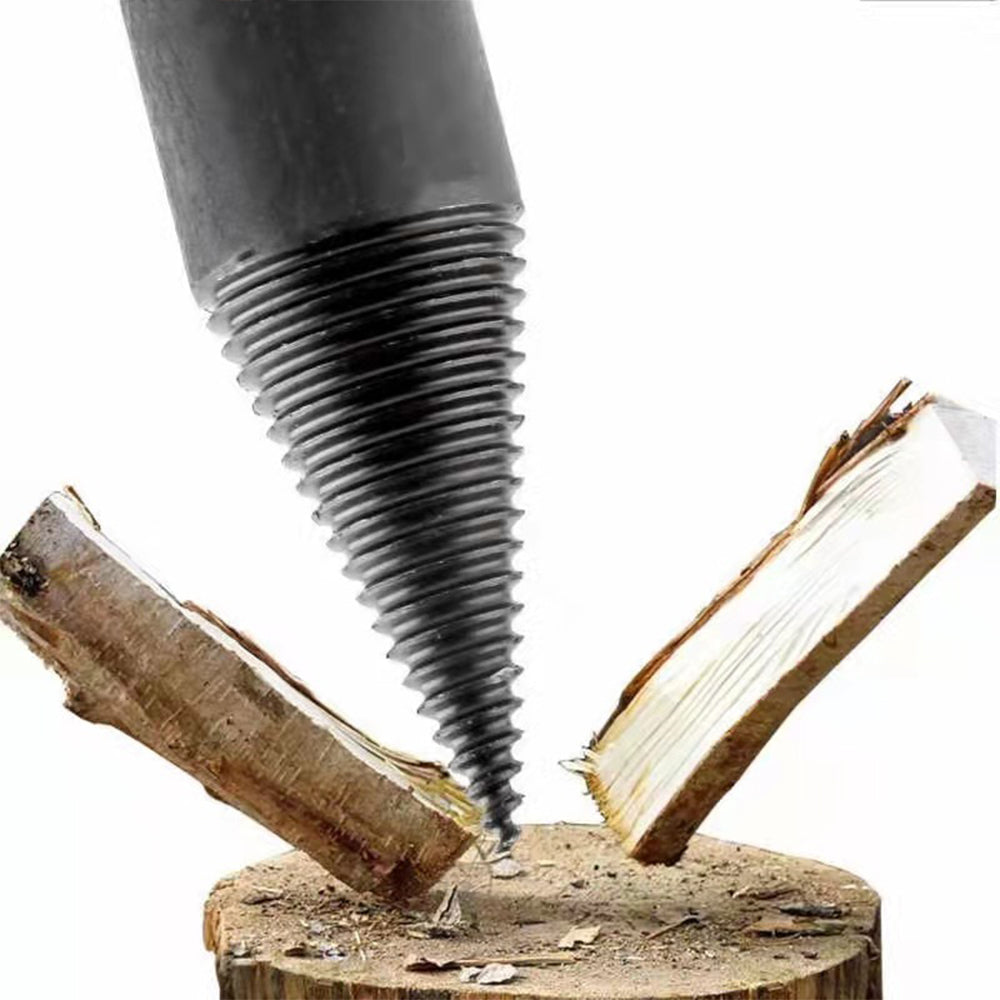 42mm Firewood Drill Bit Wood Splitter with 3 Drill Handles