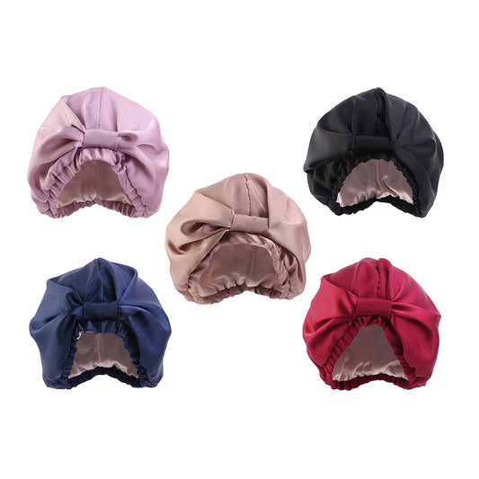 5X Women Satin Sleeping Cap Wrap Hair Bonnet Turban