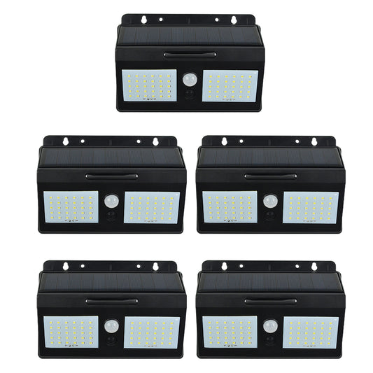 5Pcs Solar Powered Motion Sensor Lights Garden Fence Light