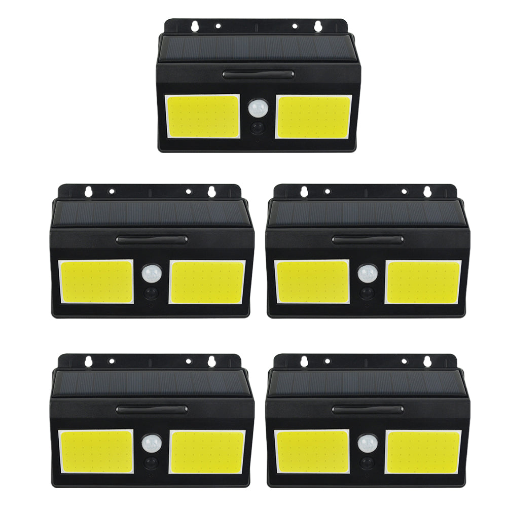 5Pcs Solar Powered Motion Sensor Lights Garden Fence Light