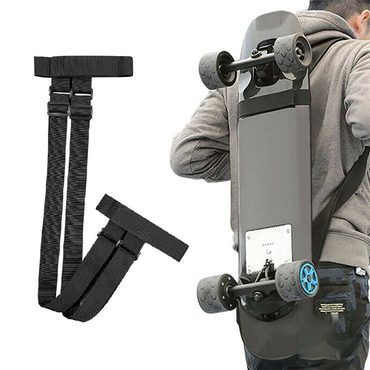 2X Skateboard Shoulders Carry Strap Longboard Backpack Belts