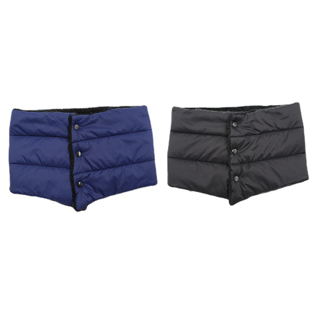 2X Unisex Scarf Neck Wraps Winter Scarves Black Navy Blue