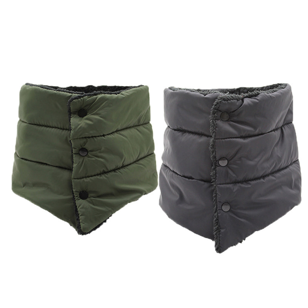 2X Unisex Scarf Neck Wraps Winter Scarves Grey Green