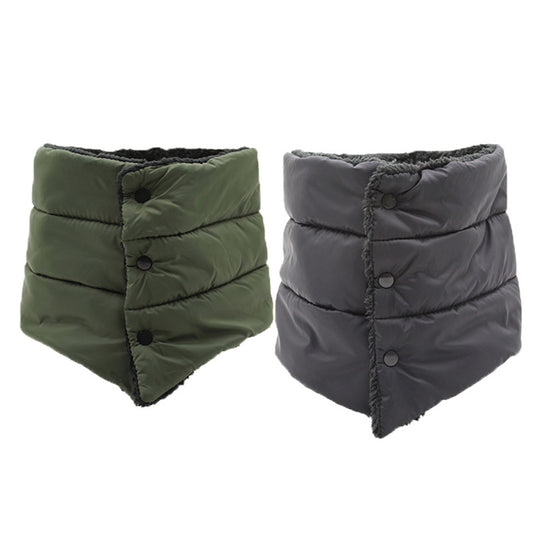 2X Unisex Scarf Neck Wraps Winter Scarves Grey Green