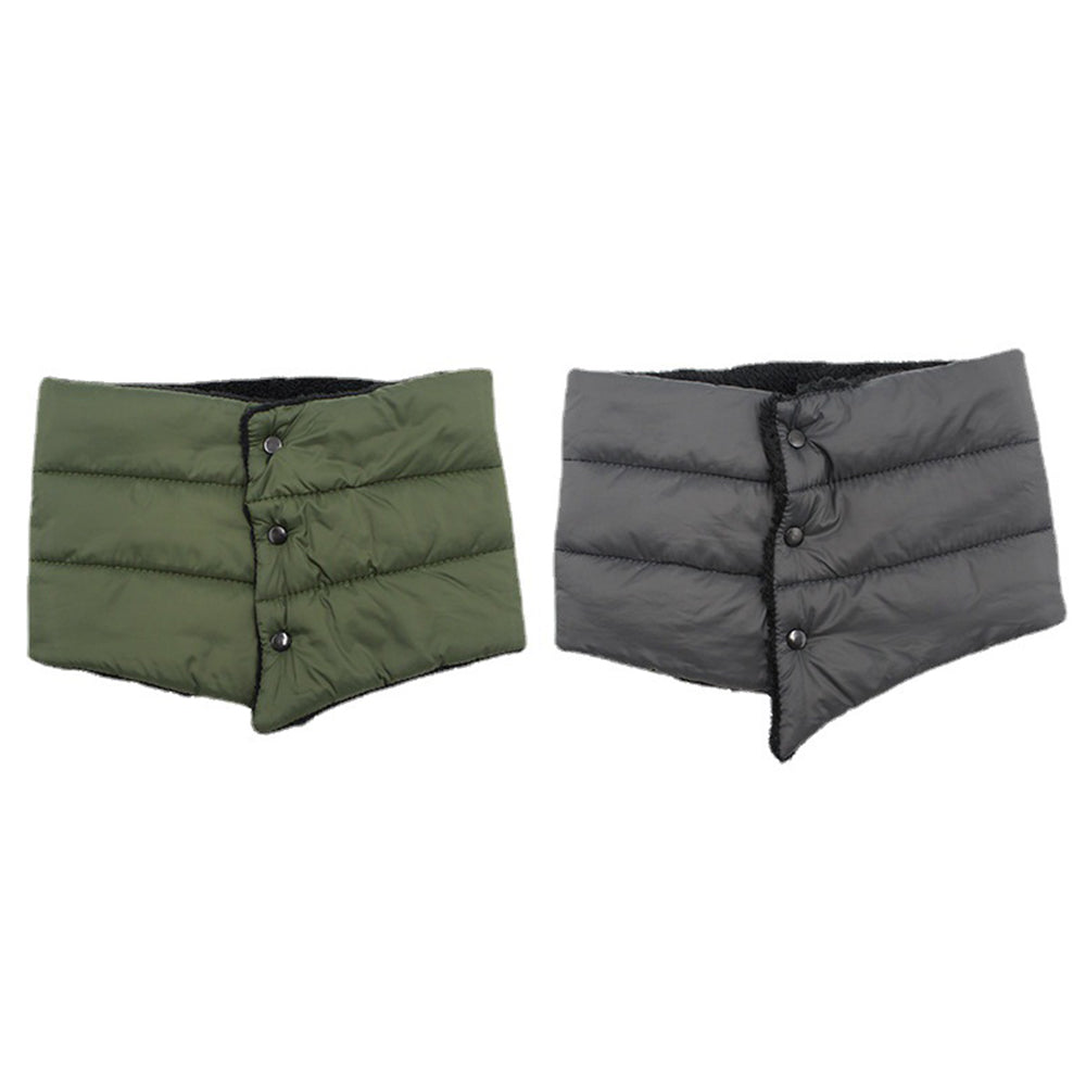 2X Unisex Scarf Neck Wraps Winter Scarves Grey Green