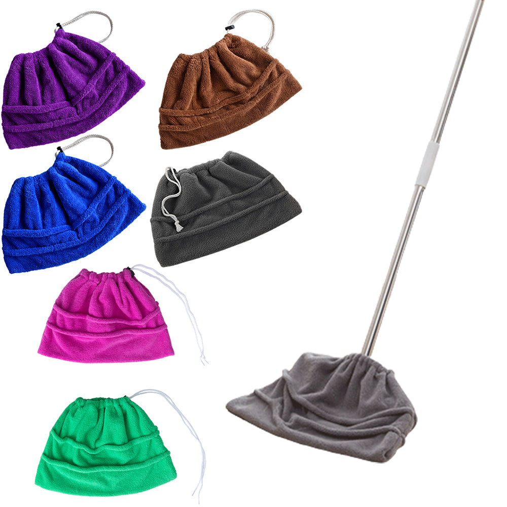 4X Replaceable Broom Head Cover Cleaning Cloth Random Color