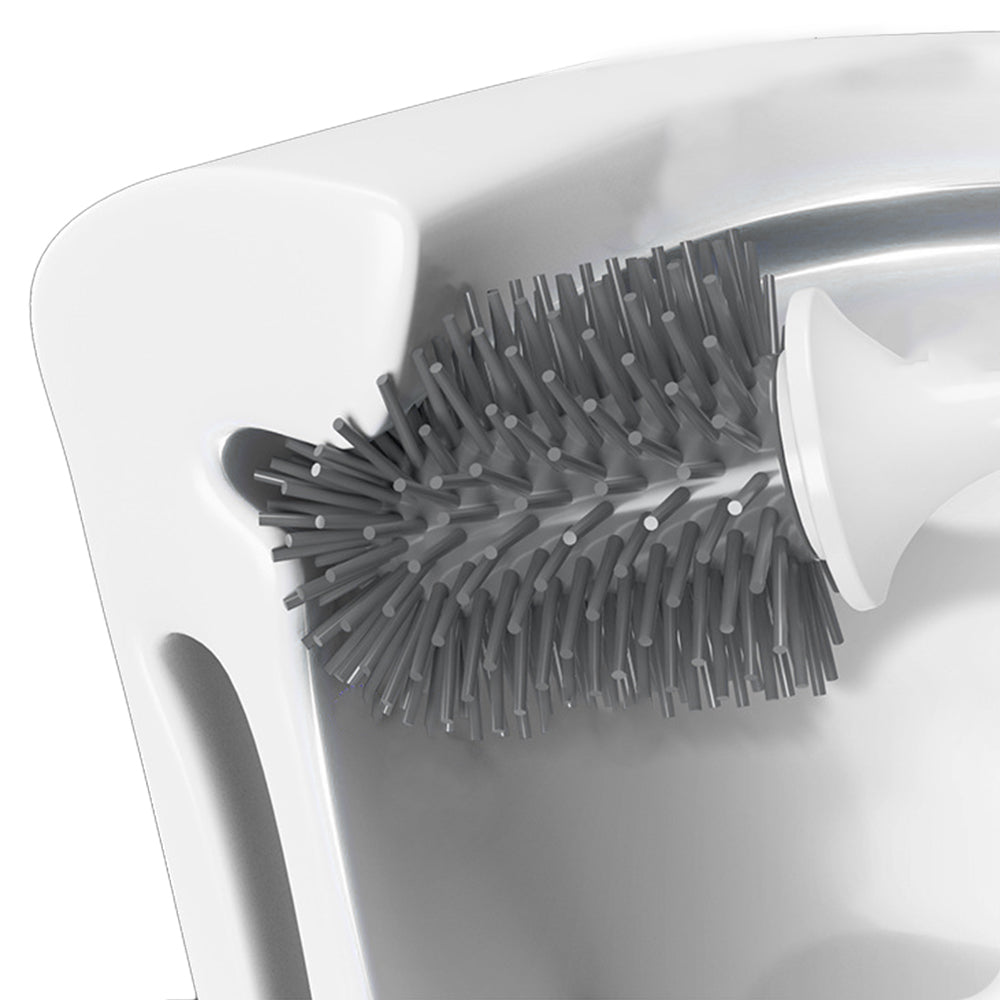 2X Toilet Brush and Ventilated Drying Water Drip Tray