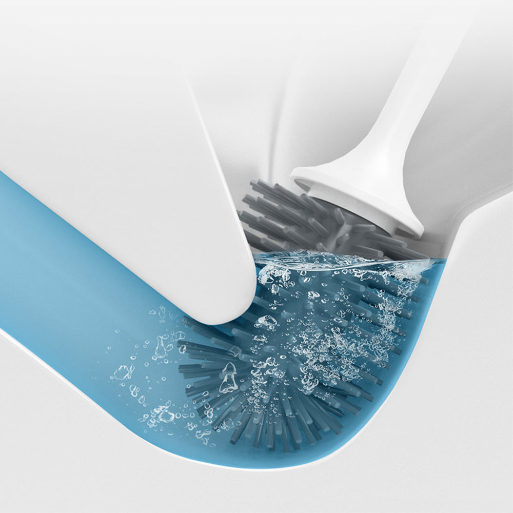2X Toilet Brush and Ventilated Drying Water Drip Tray