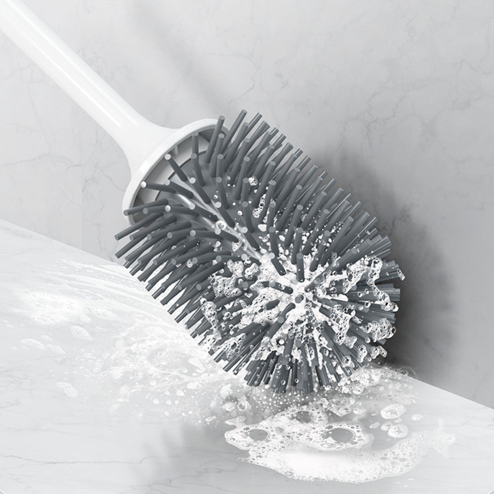 2X Toilet Brush and Ventilated Drying Water Drip Tray