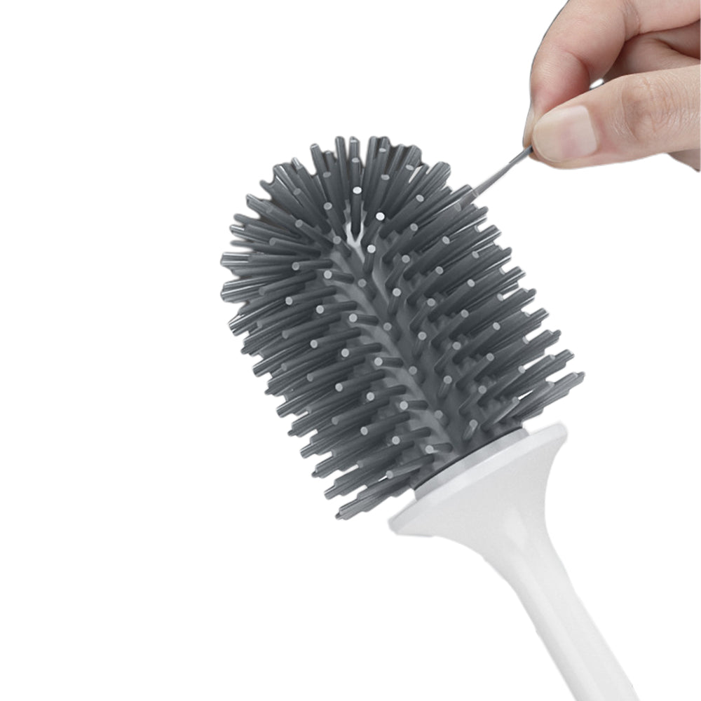 2X Toilet Brush and Ventilated Drying Water Drip Tray