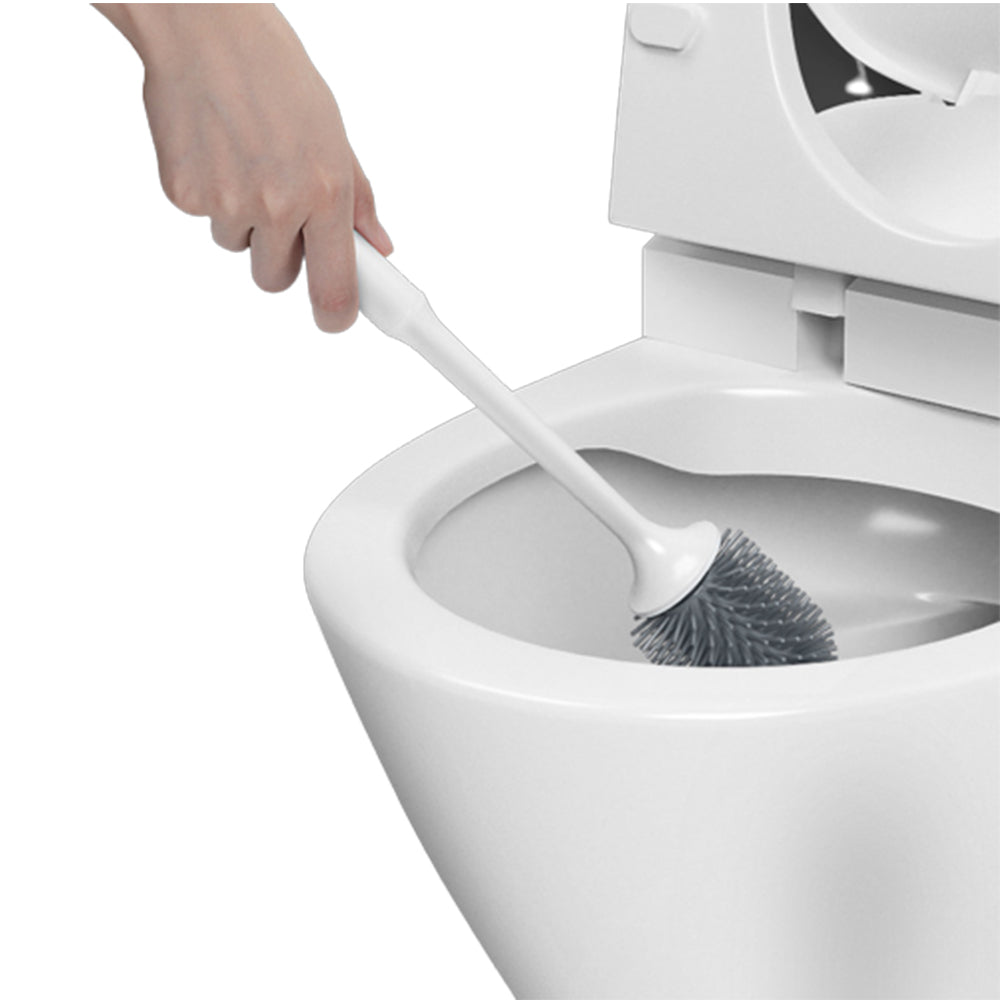 2X Toilet Brush and Ventilated Drying Water Drip Tray