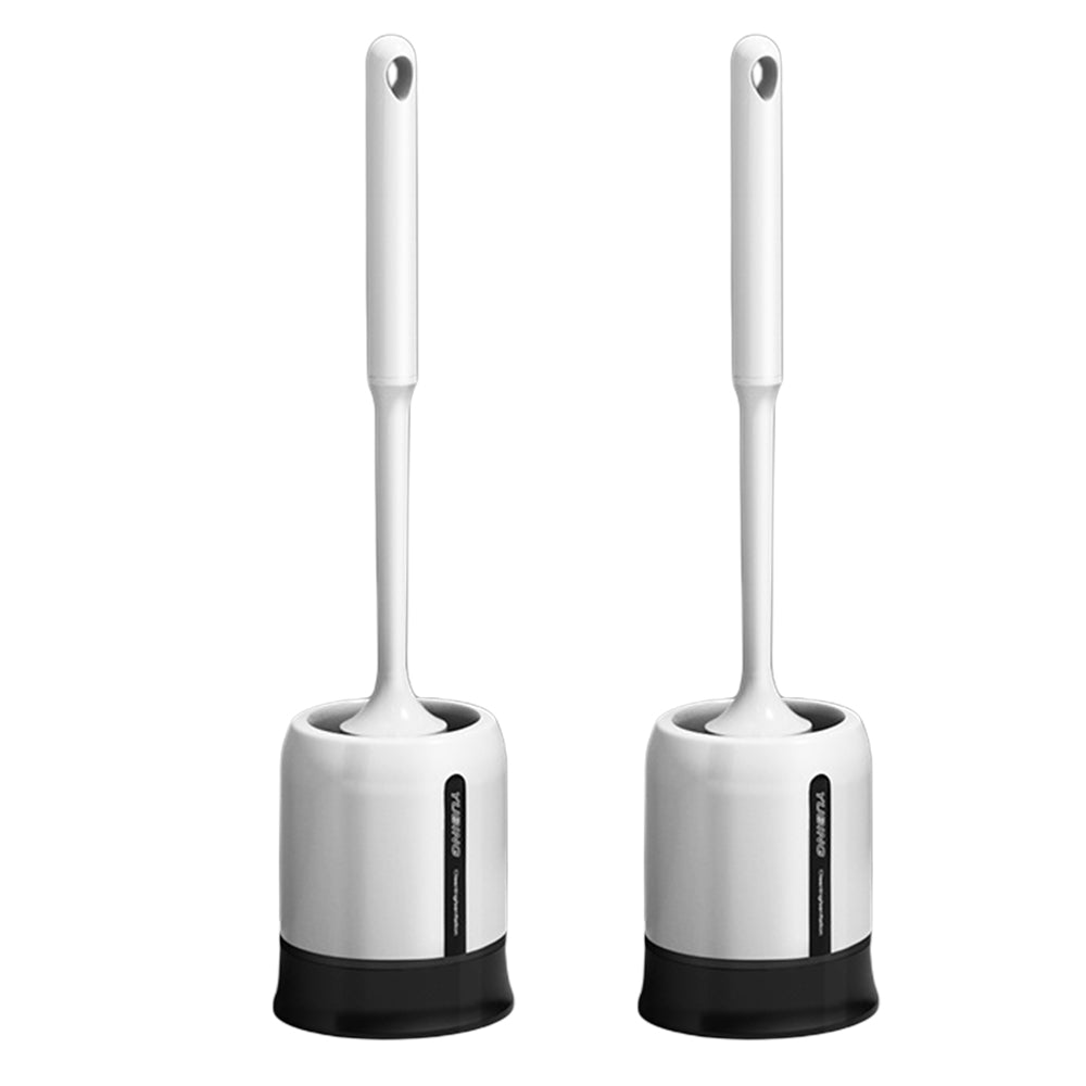 2X Toilet Brush and Ventilated Drying Water Drip Tray