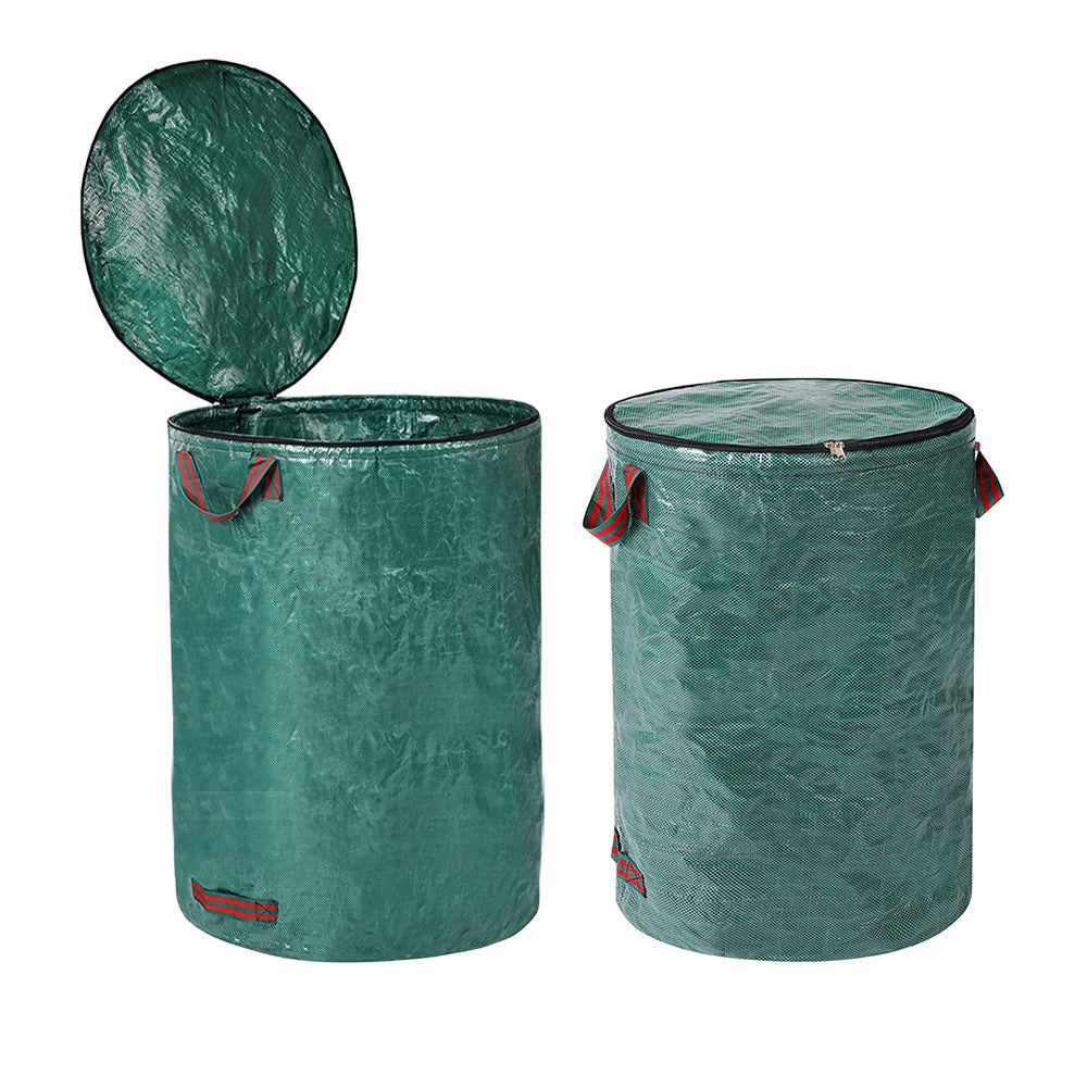 2Pcs 32 Gallons Garden Waste Bag Grass Leaves Rubbish Bag