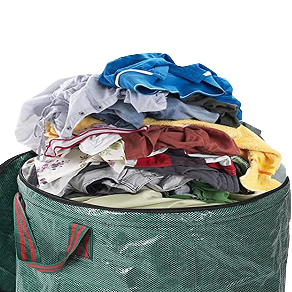 2Pcs 80 Gallons Garden Waste Bag Grass Leaves Rubbish Bag