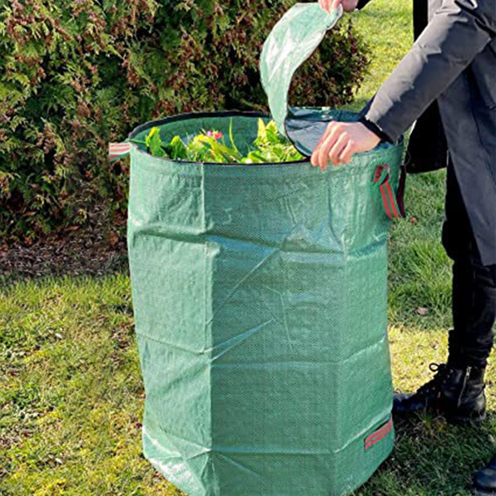 2Pcs 32 Gallons Garden Waste Bag Grass Leaves Rubbish Bag