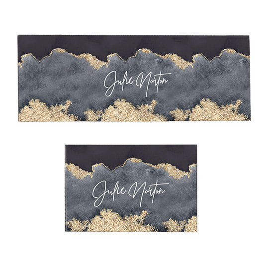 2Pcs Non Slip Kitchen Mat Absorbent Bathroom Floor Rug Grey