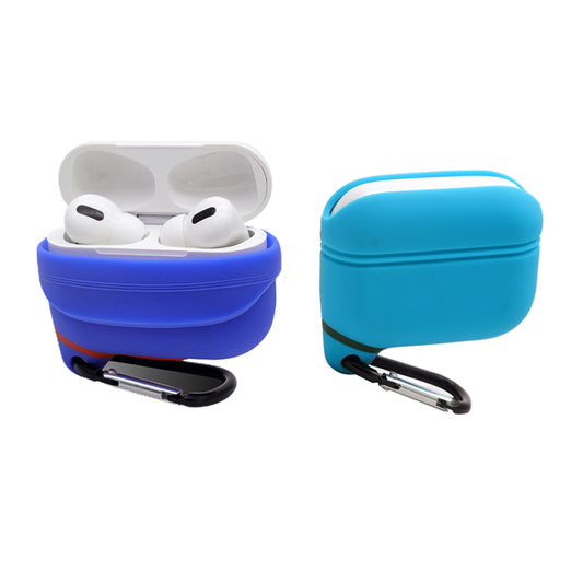 2X Water Resistant Wireless Earphone Protective Cover for Apple Airpods Pro Blue