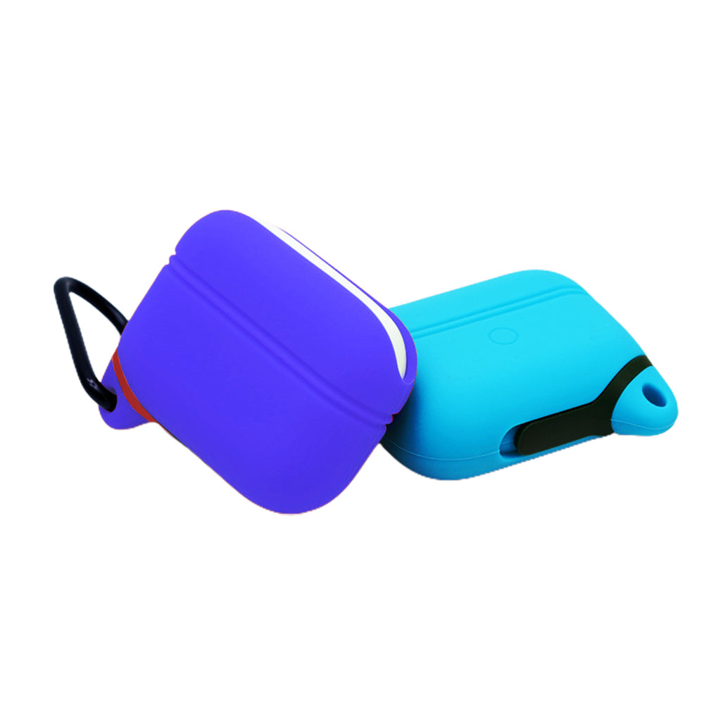 2X Water Resistant Wireless Earphone Protective Cover for Apple Airpods Pro Blue