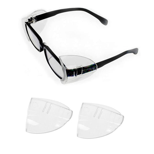 5 Pairs Eye Glasses Side Shields Slip on Clear Side Shields M Size