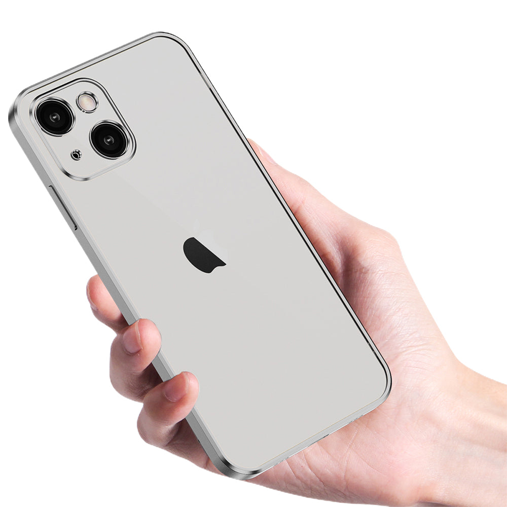 2X Frosted Phone Case Cover for iPhone 13 Black Clear