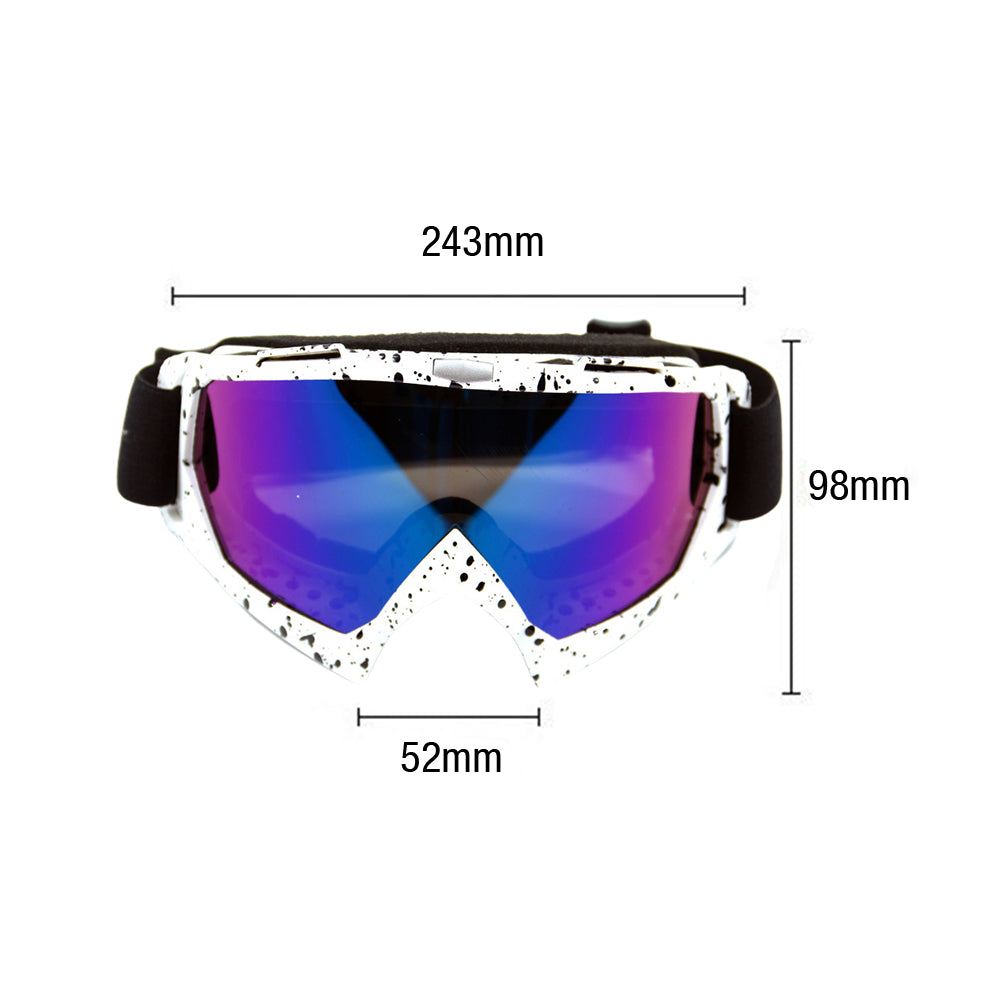 2X Ski Goggles Snowboard Goggles Ski Glasses for Adult Black White Dots