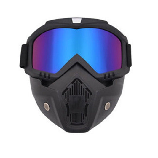 2 In 1 Ski Goggles Snowboard Goggles Detachable Ski Glasses Ski Face Mask Multicolor