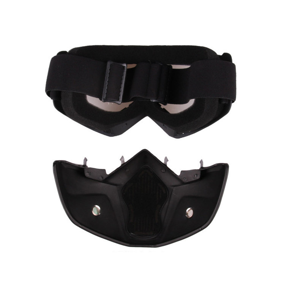 2 In 1 Ski Goggles Snowboard Goggles Detachable Ski Glasses Ski Face Mask Grey