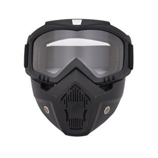2 In 1 Ski Goggles Snowboard Goggles Detachable Ski Glasses Ski Face Mask Transparent