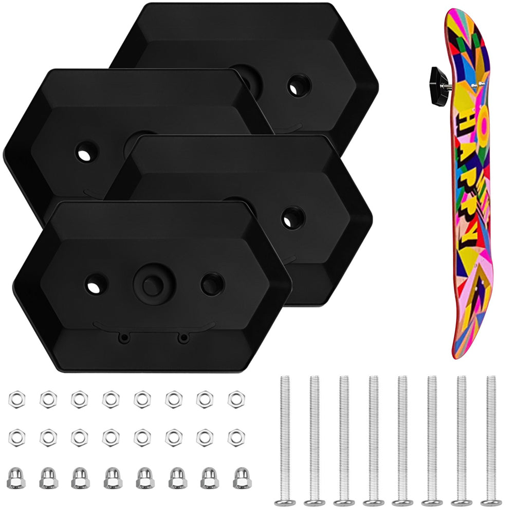 4 X Skateboard Deck Display Holder Skateboard Accessories Wall Mount Skate Deck Hanger