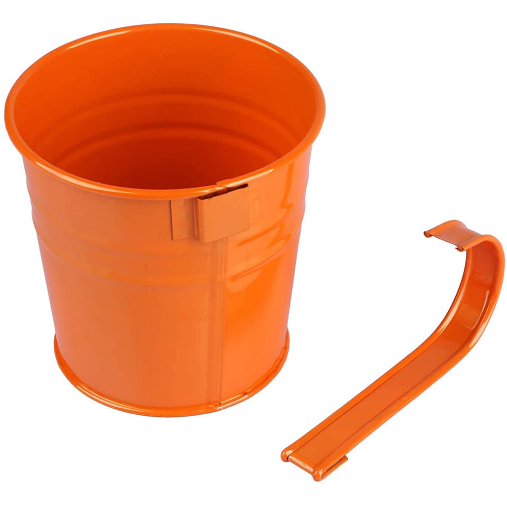 10Pcs Hanging Flower Pots Metal Planter Bucket