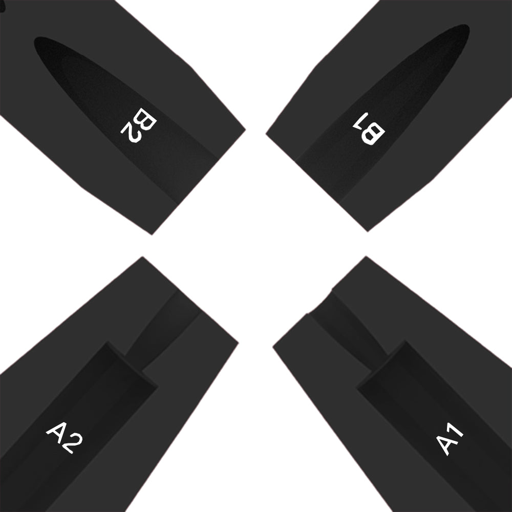 2X Eyebrow Pencil Sharpening Tool Black Pink