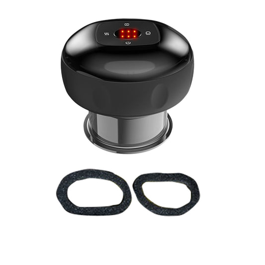 1X Electric Cupping Therapy Massager USB Scraping Massager Black