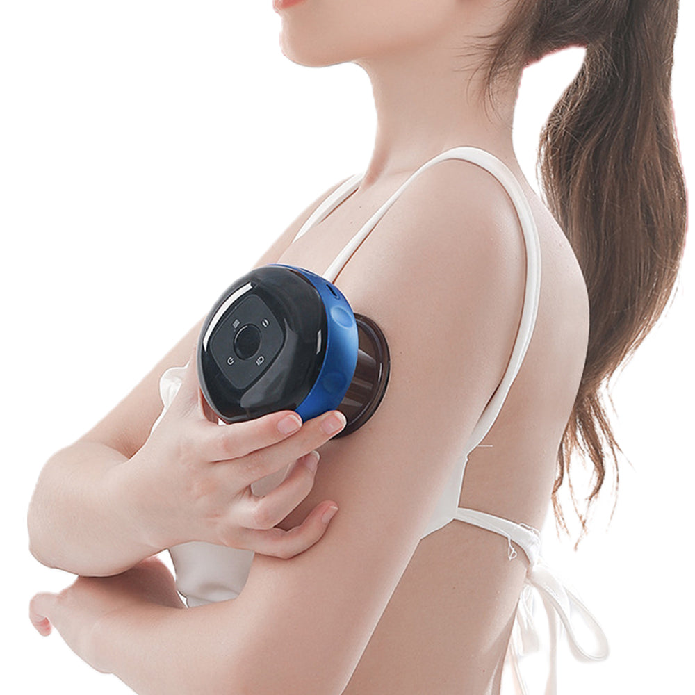 1X Electric Cupping Therapy Massager USB Scraping Massager Blue