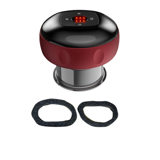 1X Electric Cupping Therapy Massager USB Scraping Massager Red