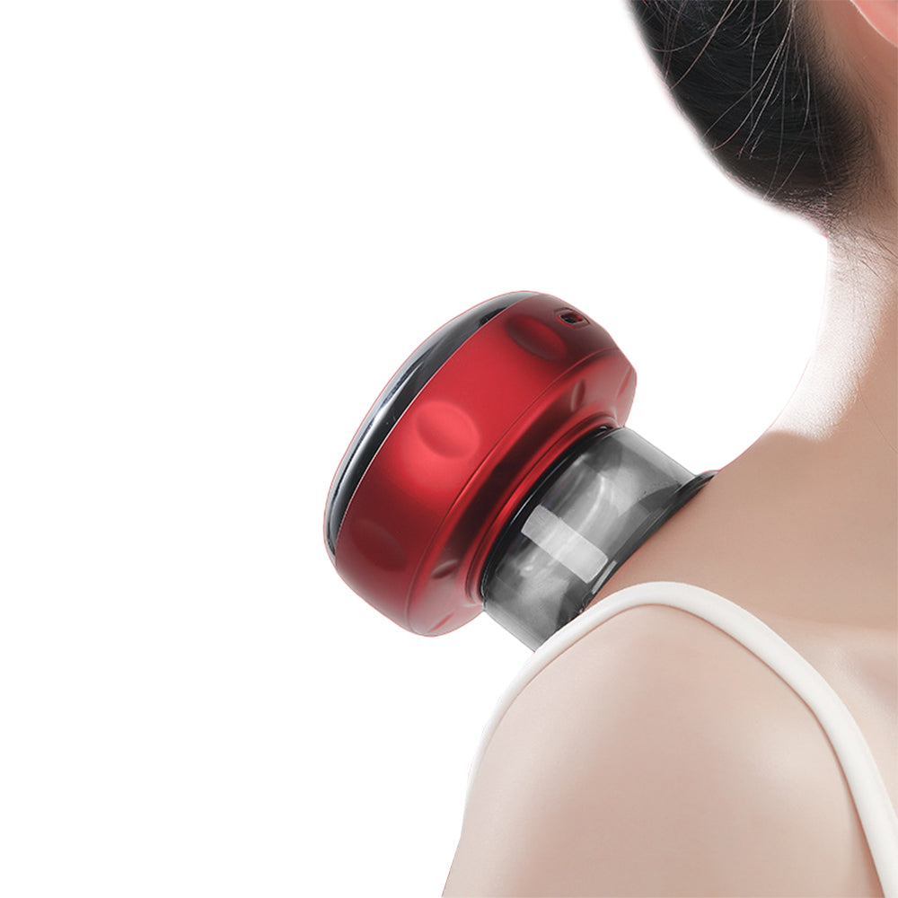 1X Electric Cupping Therapy Massager USB Scraping Massager Red