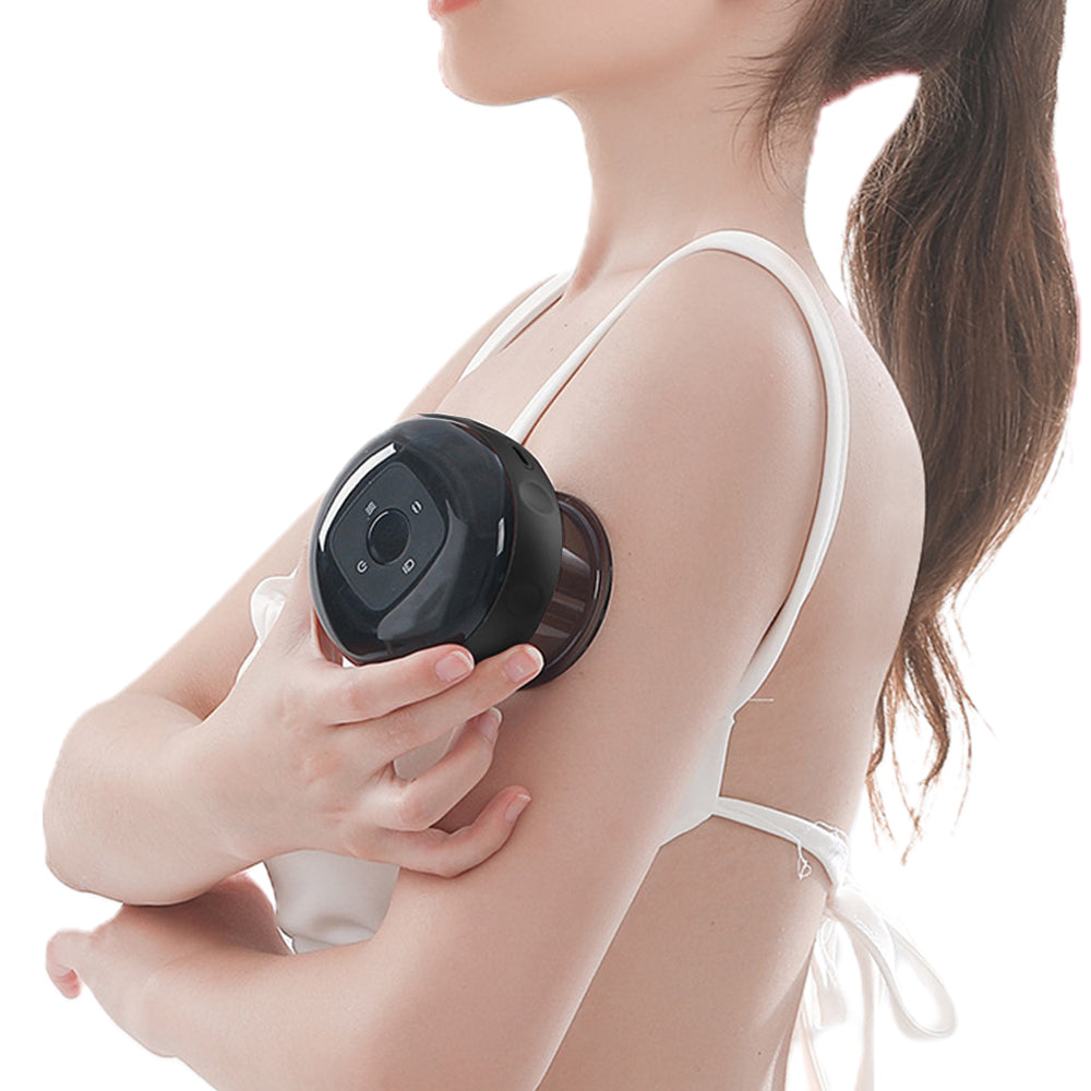 2X Electric Cupping Therapy Massager USB Scraping Massager Black Red
