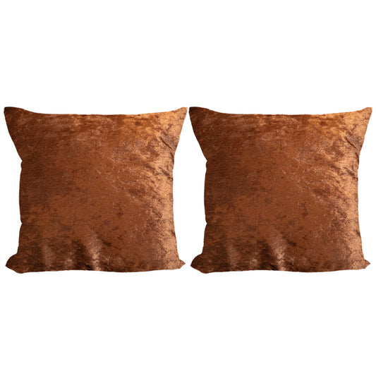 2X Cushion Cover Sofa Throw Pillowcase Coffee
